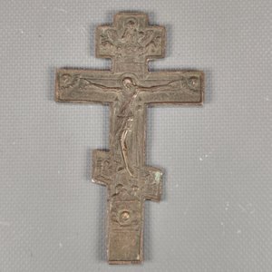 Crucifijo ortodoxo ruso en bronce, Medida: 11.5cm alto  - imagen 8