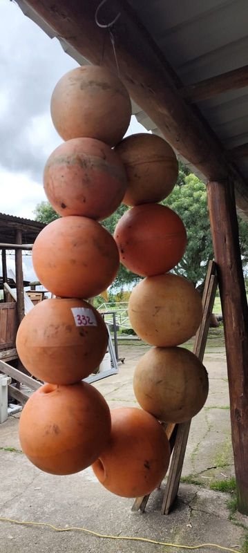 Lote de 10 Boyas Náuticas Naranja y Beige