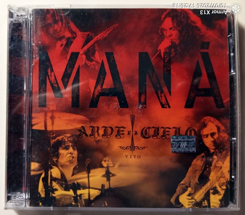 CD + DVD Maná "Arde el Cielo Vivo" Industria Argentina 2008
