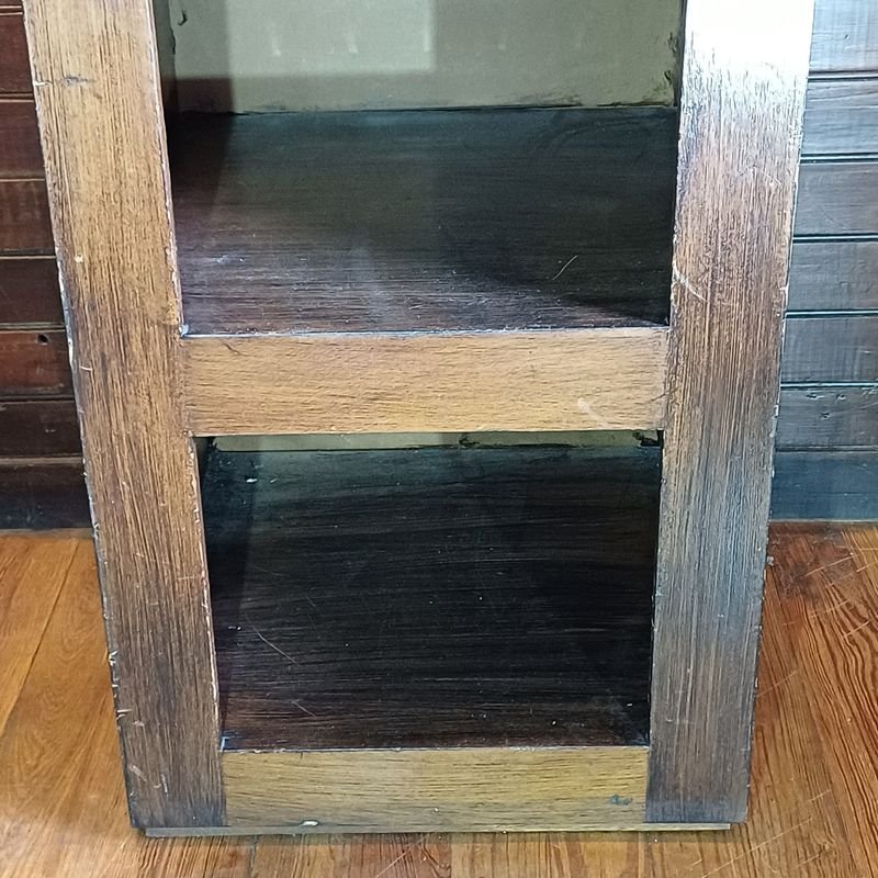 Repisa de madera macisa con estantes - imagen 3