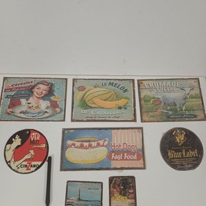 Lote anterior: Lote de 8 Chapas Vintage Publicitarias: Le Melon, Hot Dog, Cinzano, Uruguay y Más