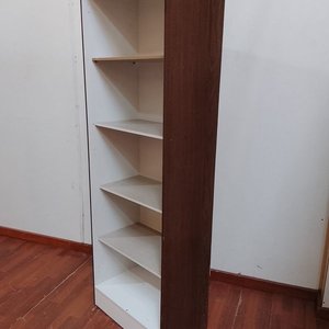 Estantería Librero Nogal y Blanco Moderna - 62x36x182cm - imagen 3