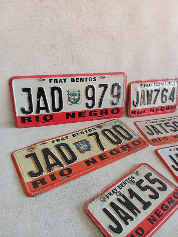 Placas de matrícula Rio Negro variadas - imagen 4