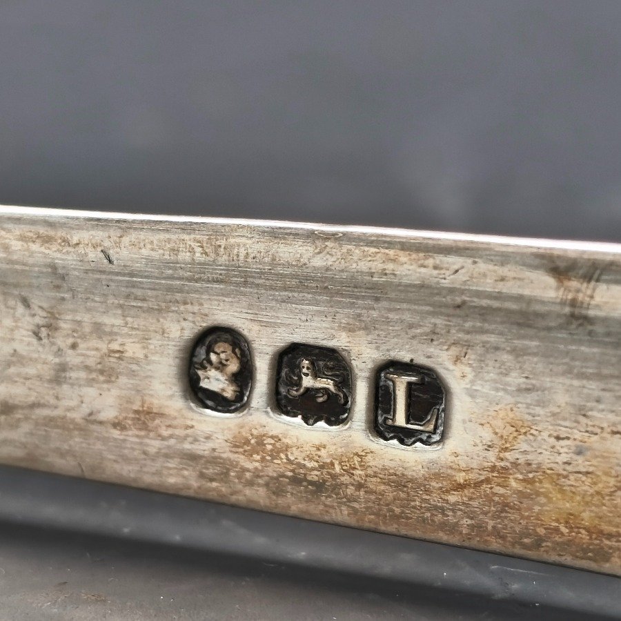 Pinza para terrones de azúcar en plata con monograma - imagen 5