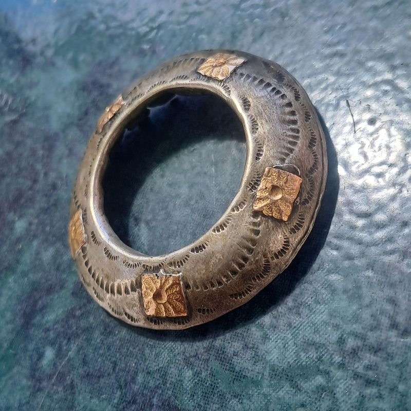 Anillo de Oro y Plata con Diamante - imagen 2