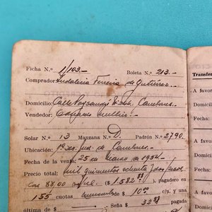 Libreta de Compra a Plazo CACILSA Canelones Uruguay - Documento Histórico - imagen 7