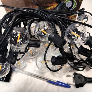 Tira de Luces LED Vintage con 25 Bombillas, 7.5 Metros, Nuevas en Caja - imagen 4
