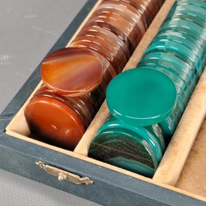 Estuche de Fichas de Póker de Ágata y Piedra Natural - imagen 4