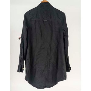 Camisa Negra Jazmín Chebar Talle 40 con Detalles Coloridos - imagen 2