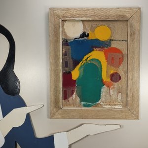 Obra Abstracta "Exposición Municipal" de Julio Verdié, Técnica Mixta (1973) - imagen 4