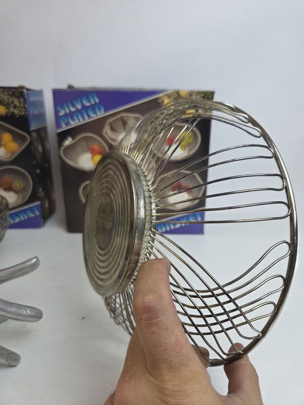 Dos paneras de platina en su caja original - imagen 5
