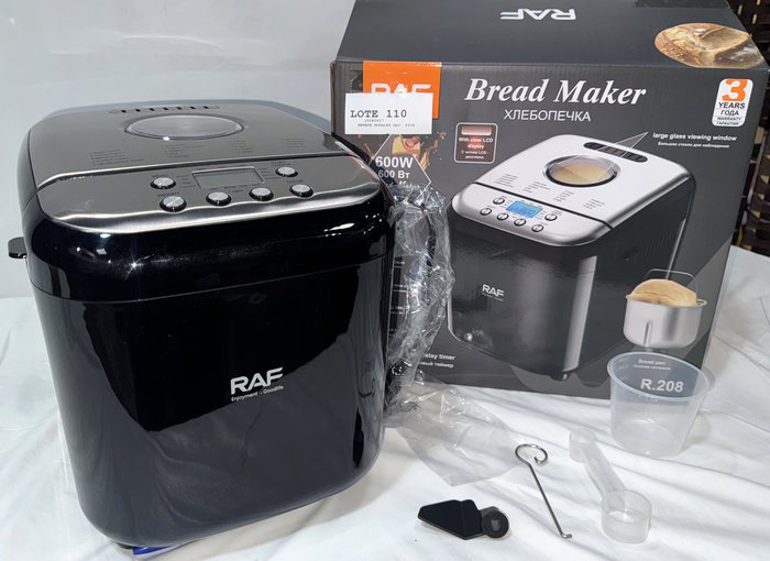 Máquina de Pan Eléctrica RAF Programable Digital hasta 1kg Nueva en Caja