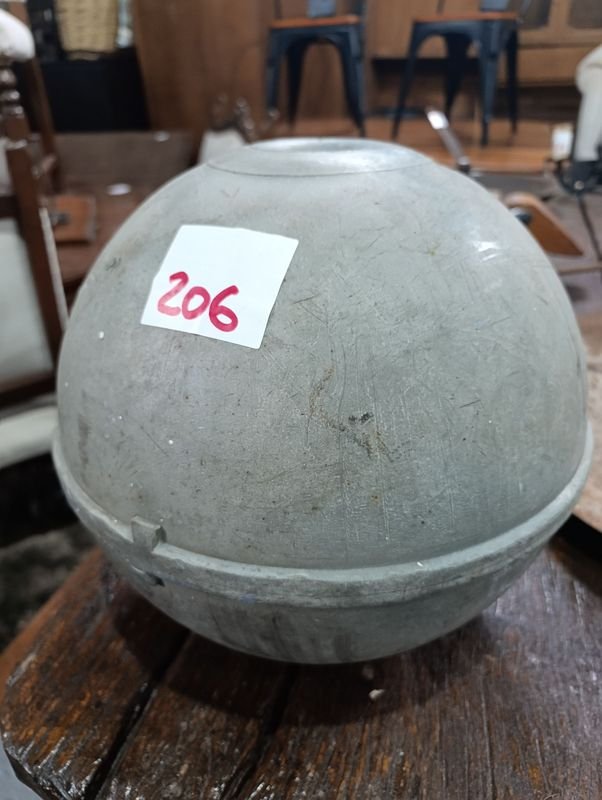 Boya Náutica de Plástico Gris, 30 cm Diámetro