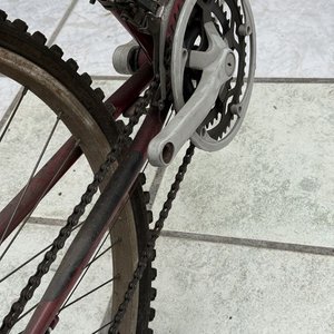 Bicicleta "Five & Five" Rodado 26 Color Rojo Granate - imagen 5