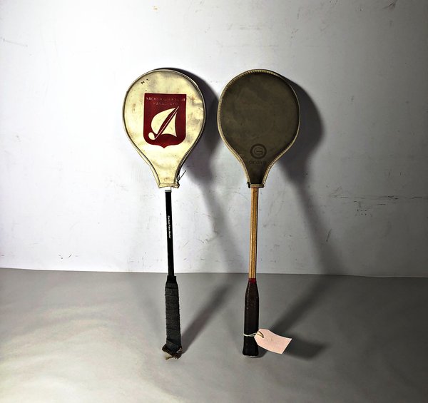 Dos Raquetas de Squash Vintage con Funda