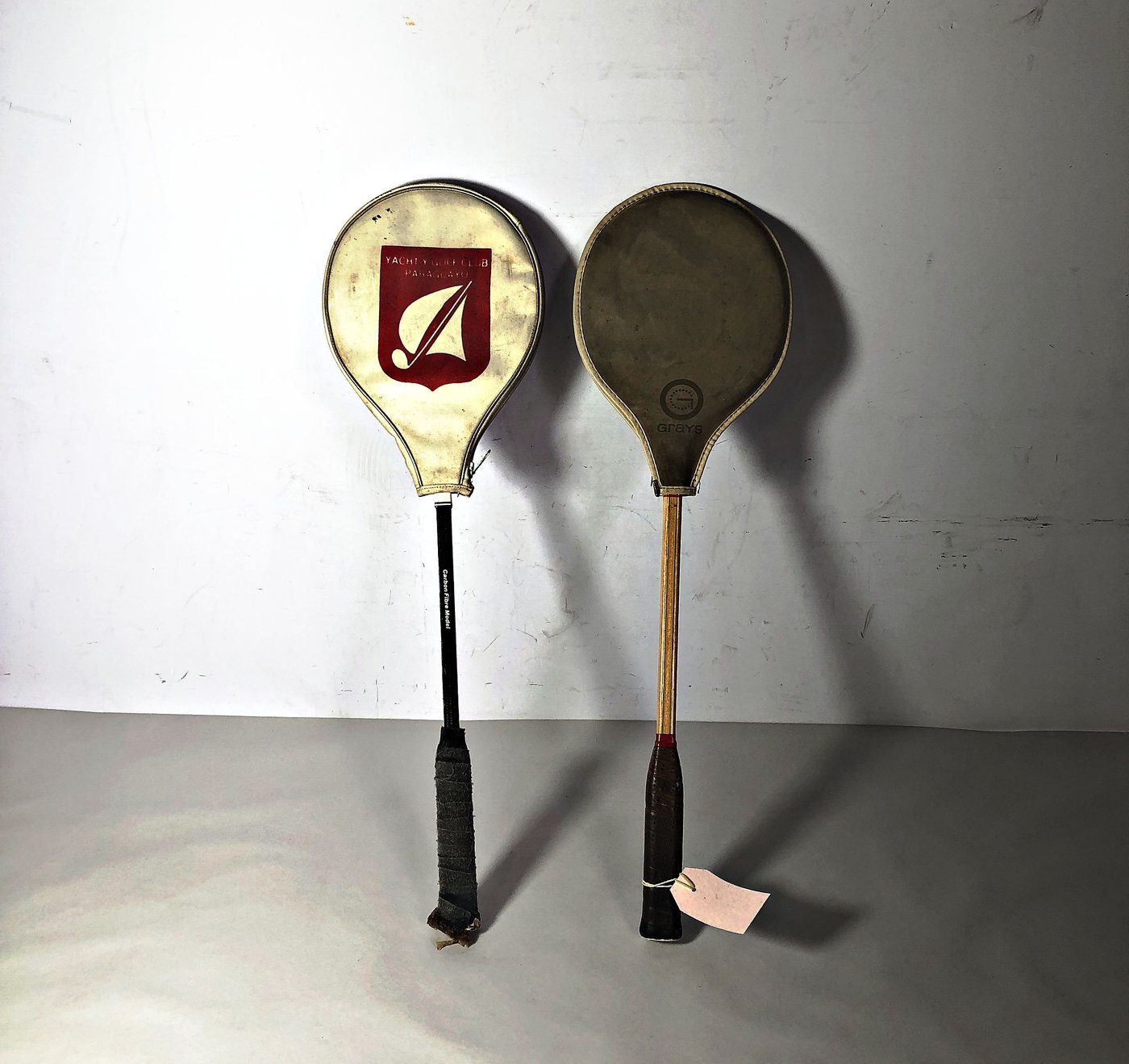 Dos Raquetas de Squash Vintage con Funda