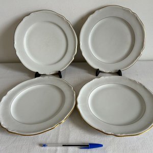 Juego de 4 Platos Llanos de Porcelana Alemana Bavaria C.T. Hutschenreuther - imagen 3