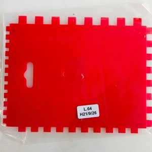 Set de 22 Espátulas Ranuradas Rojas - imagen 2