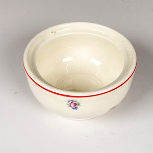 Cofre Alhajero de Loza Checa con Tapa y Flores, Diámetro 9.5 cm - imagen 4