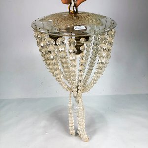 Colgante de vidrio con cuentas de cristal y plaquetas - imagen 2