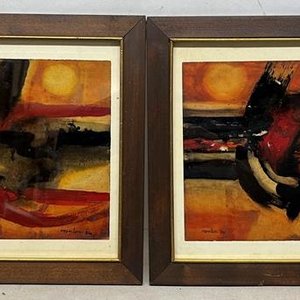 Lote anterior: Dos Óleos Abstractos de Andrés Montani (20 x 29 cm)
