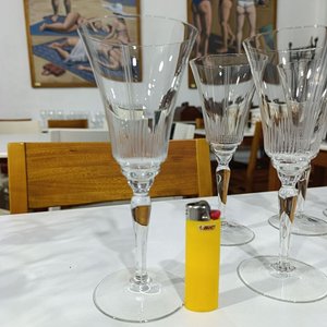 Copas de Cristal Tallado Estilo Cáliz Acampanado - imagen 3
