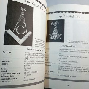 Catálogo de Medallas Masónicas Tomo II - Pedro D. Lozano Nell (1992) - imagen 4