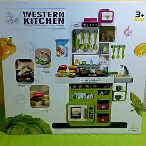 Cocina de Juguete Infantil Western Kitchen con 65 Accesorios - imagen 2