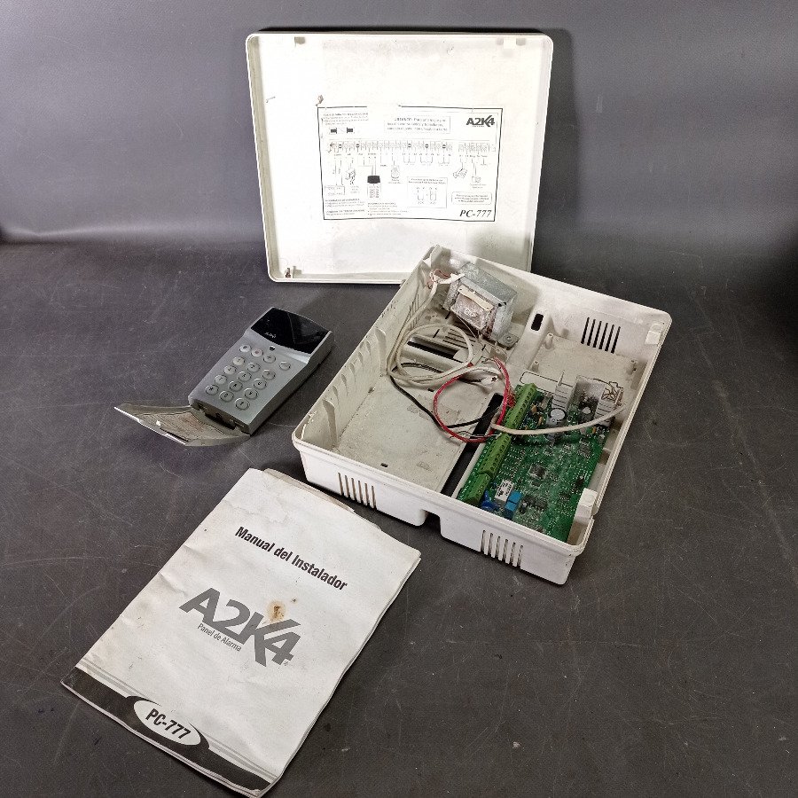 Sistema de Alarma A2K4 Completo con Teclado Manual y Manual de Instalador