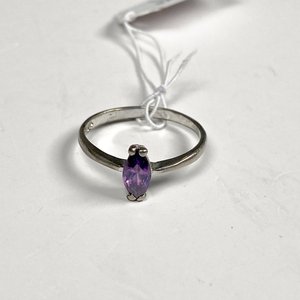 Anillo de Plata con Piedra Violeta Talla 17 mm - imagen 3
