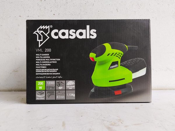 Lijadora Eléctrica Casals VML 200 de 200W, Portátil y Nueva - imagen 1