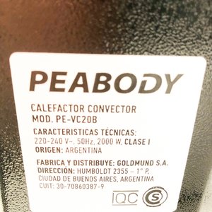 Estufa Convector Peabody Living&Art PE-VC20B Blanca - imagen 6