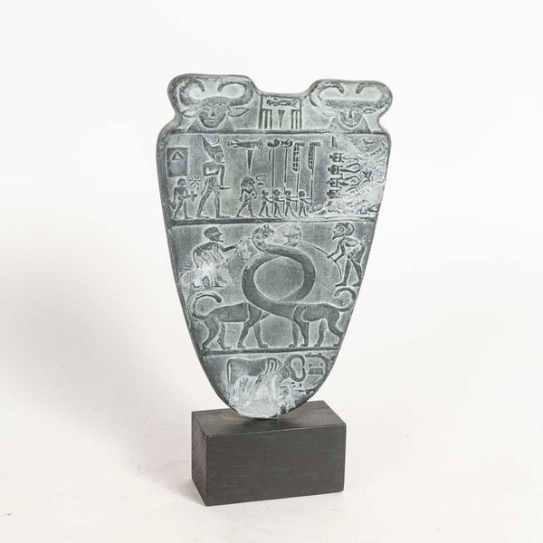 Réplica Paleta de Narmer Antigua Egipto 3100 a.C. 18x34 cm