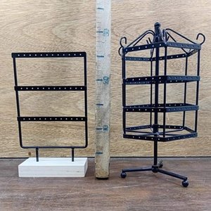 Par de Exhibidores Giratorio y Recto para Bijouterie - imagen 5