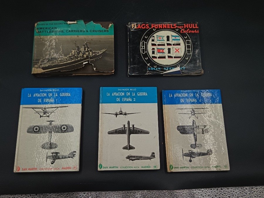 Lote de 5 Libros sobre la Segunda Guerra Mundial y Aviación