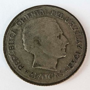 Lote siguiente: Moneda de Plata Uruguaya 1 Peso de 1942