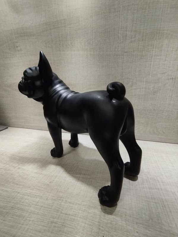 Estatua de bulldog de cerámica - imagen 2
