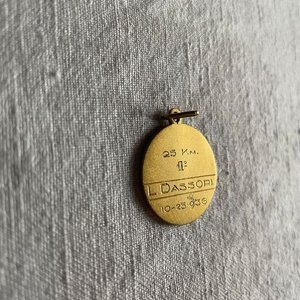 Medalla Art Nouveau Circular "Primer Puesto 25 Km" Dassori 1936 - imagen 4