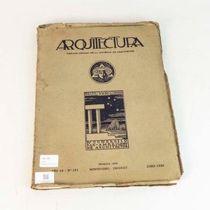 Lote siguiente: Revista Arquitectura Órgano Oficial Sociedad Arquitectos Montevideo 1930