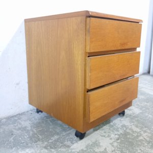 Cajonero de madera con ruedas, 3 cajones - imagen 4