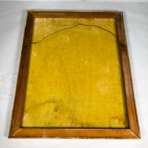 Cuadro al Óleo "Casas entre Árboles" con Marco de Madera Blanco - imagen 4