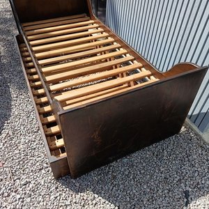 Cama Marinera de Madera Oscura con Carro Inferior - imagen 4