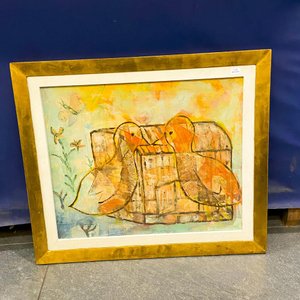 Lote anterior: Cuadro oleo dama sobre madera, 50 x 39 cm