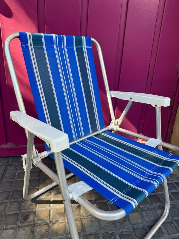 Silla de playa plegable en aluminio - imagen 3