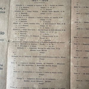 Programa Oficial de Carreras Ciclistas Federación Uruguaya 1927-28 - imagen 5