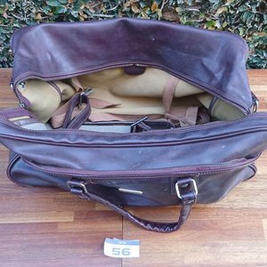 Bolso de Viaje Vintage Samsonite de Cuero Marrón - imagen 4