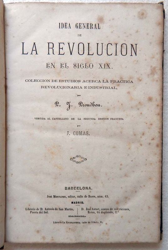 Libro antiguo de Proudhon sobre la Revolución en el Siglo XIX - imagen 8