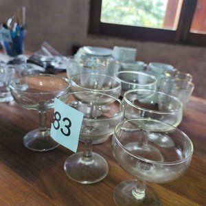 Lote de 11 Copas de Cristal Variadas - imagen 1