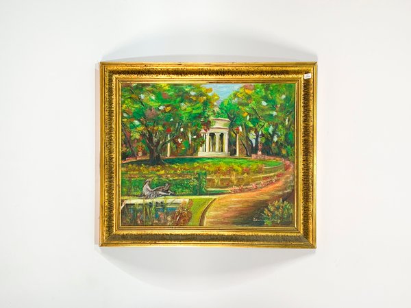Lote siguiente: Pintura al óleo de paisaje firmada por Zerimar Sotarip