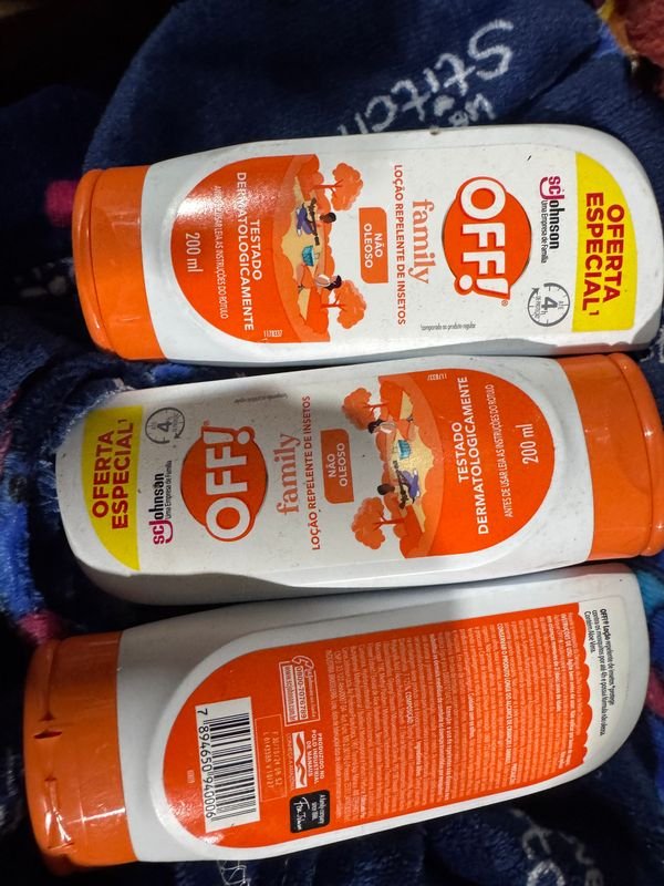 Repelente Off! Familiar Crema 200 ml - Pack x 3 Unidades Selladas